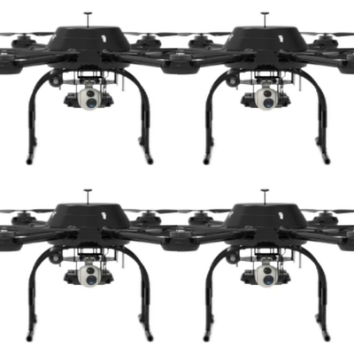 8 rotorlu Ağlı UAV 30kg seviye AI Üç Eksenli Fotoelektrik Lens